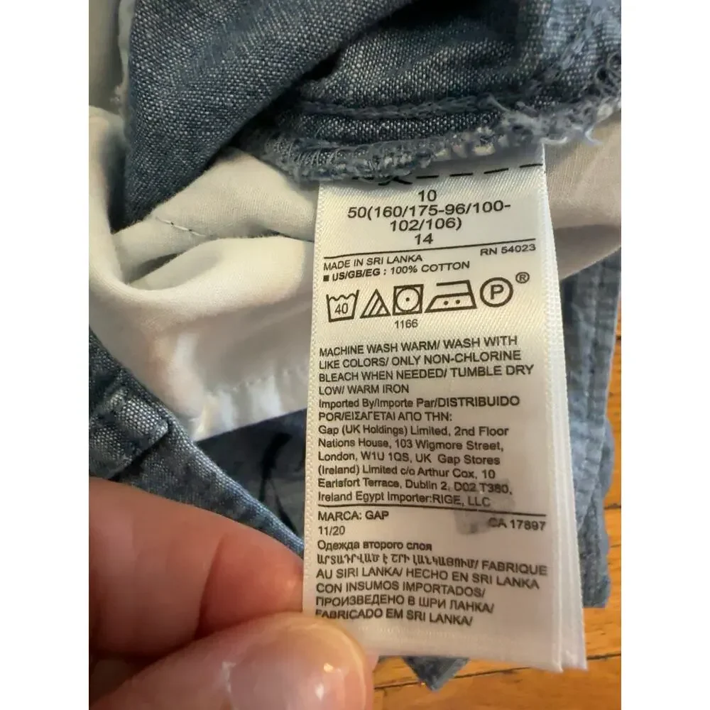 GAP womens chambray